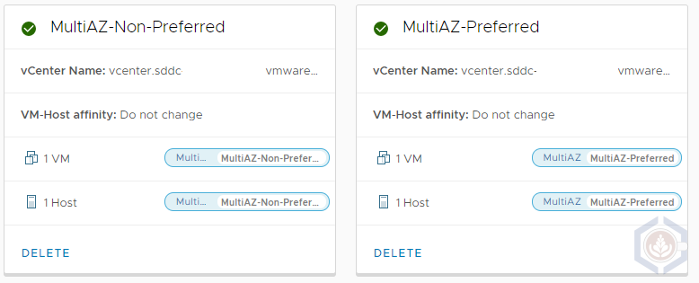 Compute Policies With Matching Hosts and VMs